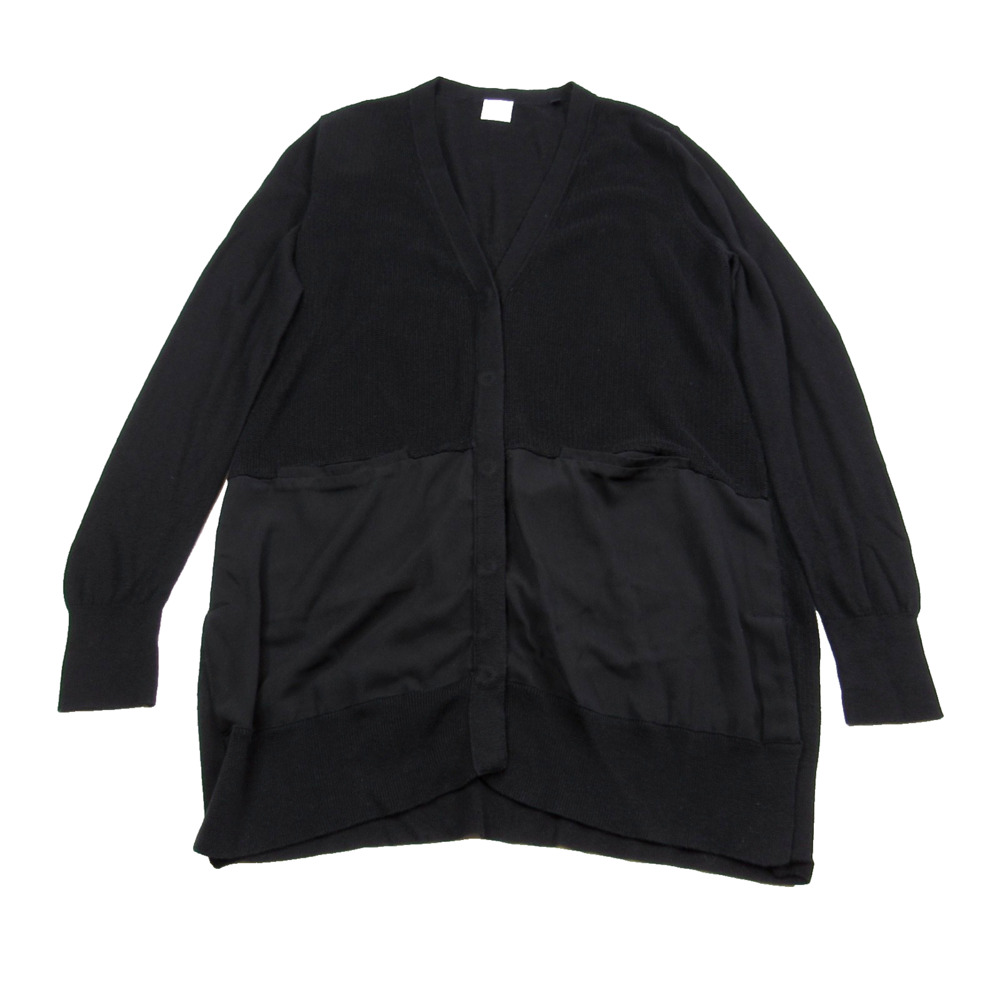 CAbi Womens Sorrento Cardigan Medium Long Black Knit Lagenlook Layering